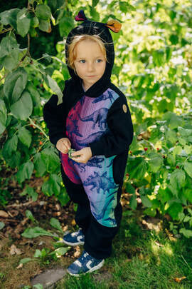 Combinaison pour enfant - taille 68 - Noir avec Jurassic - New Era
