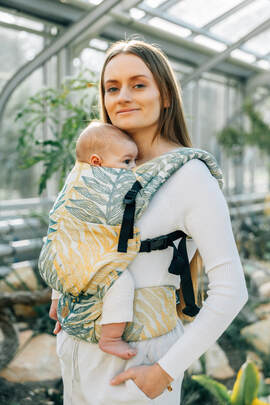 LennyLight Carrier, Standard Size, jacquard weave 100% cotton - RAINFOREST - SELVA