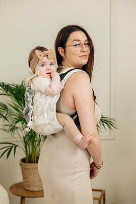 Onbuhimo PRO SAD LennyLamb, talla Toddler, jacquard (100% algodón) - JURASSIC - ICE DESERT