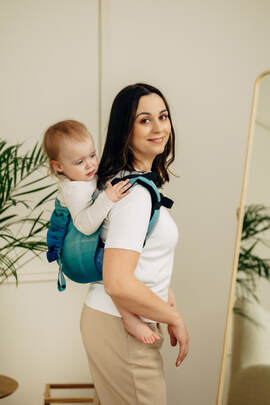 Onbuhimo PRO SAD LennyLamb, talla toddler, sarga cruzada (100% algodón) - AIRGLOW 