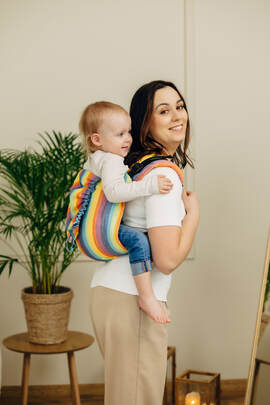 Lenny Buckle Onbuhimo PRO baby carrier, toddler size, broken-twill weave (100% cotton) - LUNA