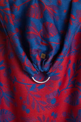 Fascia ad anelli, tessitura Jacquard, spalla aperta - (41% cotone pettinato, 21% lana merinos, 21% cashmere, 17% seta di gelso) - EXPERIMENT no. 33 - taglia standard 1.8m