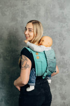Onbuhimo PRO SAD LennyLamb, talla Toddler, tejido espiga (100% algodón) - VERSION POUR USAGE PROFESSIONNEL - ENTWINE