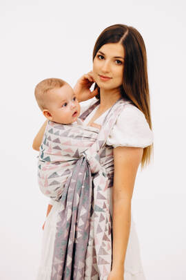 Baby Wrap, Jacquard Weave (61% cotton, 39% bamboo viscose) - EAGLE ROCKS - PEAK - size M