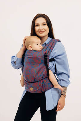 LennyLight Carrier, Standard Size, jacquard weave 100% cotton - RAPUNZEL - SWIRL