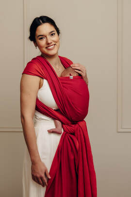 Baby Sling, Herringbone Weave (100% cotton) - LITTLE HERRINGBONE SEDONA - size L (grade B)