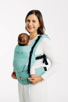 LennyUpGrade PRO Carrier, Standard Size, broken-twill weave 100% cotton - MATCHA