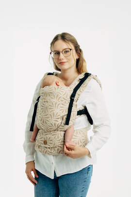 LennyUpGrade PRO Carrier, Standard Size, jacquard weave, 50% cotton, 50% bamboo viscose - INFINITY - GOLDEN HOUR