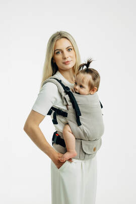 LennyUpGrade PRO Carrier, Standard Size, broken-twill weave 100% cotton - PEANUT BUTTER 