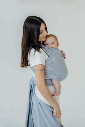 Stretchy/Elastic Baby Sling - Chalcedony - standard size 5.0 m (grade B)