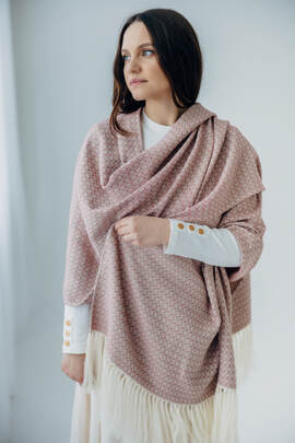 Wrapping shawl - LITTLE LOVE BLUSH