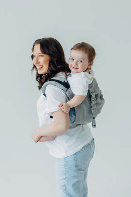 Lenny Buckle Onbuhimo PRO baby carrier, standard size, jacquard weave (54% silk, 46% cotton) - LITTLE LOVE - MUNA
