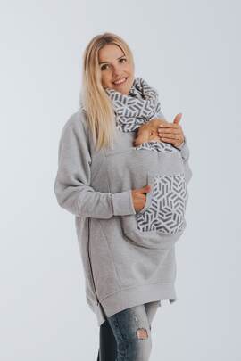 Sweat de portage 3.0 - Gris Chiné avec Pearl - taille S