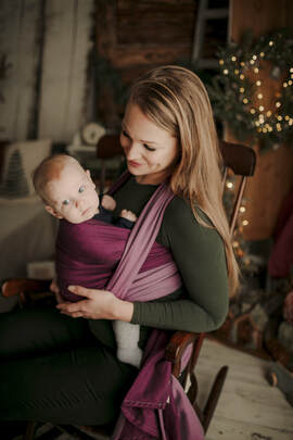 Baby Sling, Broken Twill Weave, (100% cotton) - SUPERNOVA - FORTE - size S