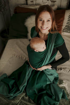 Baby Sling, Broken Twill Weave, (100% cotton) - SUPERNOVA - SOLO - size L