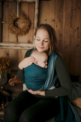 Baby Sling, Broken Twill Weave, (100% cotton) - SUPERNOVA - PIANO - size M
