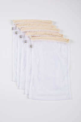 Set of Five Mesh Sacks - size L (45x28cm)