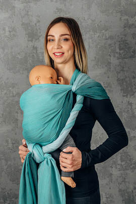 Écharpe, tissage herringbone (100 % coton) - VERSION POUR USAGE PROFESSIONNEL - ENTWINE - taille L