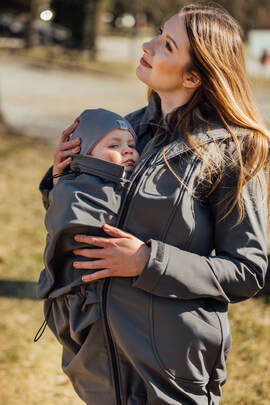 Manteau de portage - Softshell - Gris - taille XL
