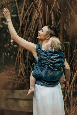 Mochila LennyPreschool, talla preschool, tejido jaqurad (54% algodón, 46% TENCEL™ Lyocell) - RAINFOREST - NOCTURNAL