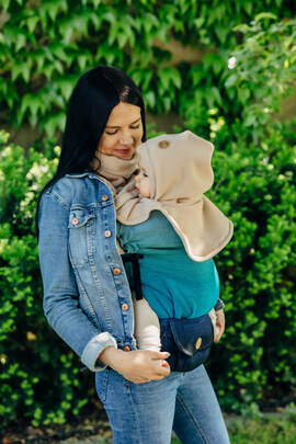 Turtleneck for a child and mom (fleece) - Sweet Cappuccino (grade B)