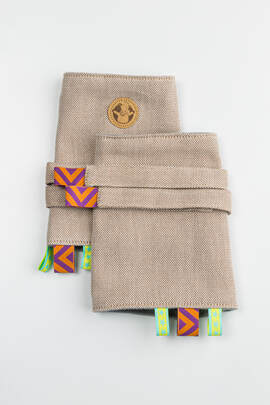 Ensemble protège bretelles et sangles pour capuche (60% coton, 40% polyester)  - PEANUT BUTTER