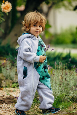 Combinaison pour enfant - taille 116 - Gris Chiné avec Jurassic 